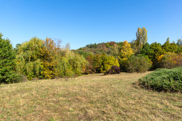 Fototapeta premium Autumn Landscape of South Park in city of Sofia, Bulgaria