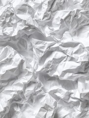 Obraz premium crumpled white paper for creative design and craft projects cut out transparent