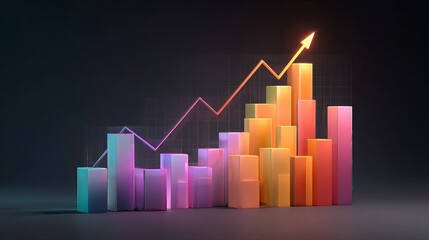 Visualize your next big win with this dynamic growth chart showing positive trend and upward trajectory for business success and financial gains