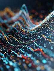 data analytics growth business sector digital insights office environment closeup view financial trends for business success