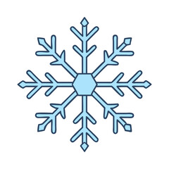 Snowflake winter snow ice crystal christmas holiday season frost cold weather design element vector