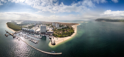 Stunning Panorama Troia Portugal Showcasing