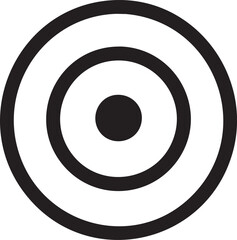 Target Precision Rings Silhouettes Focus Goal Minimalist