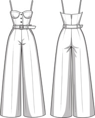 Elegant wedding dress vector illustration with lace details on mannequin