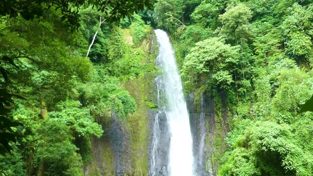 Costa Rica This is a zoom in onto the top of Los Chorros Waterfall