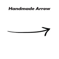 Fototapeta premium Handmade Arrow Pointing Rightward with Artistic Flair