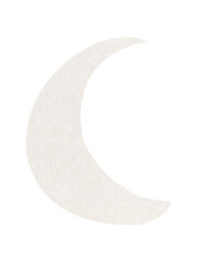 Textured Crescent Moon