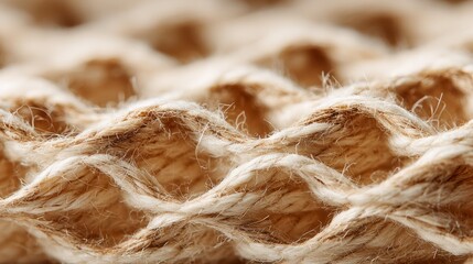 Obraz premium Biodegradable packaging material with natural fiber weave patterns