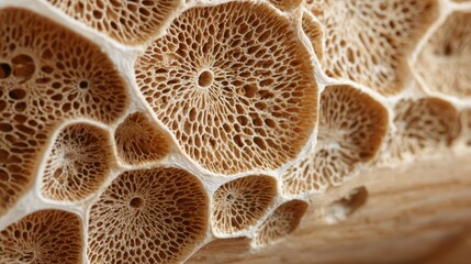 Mushroom mycelium network structure