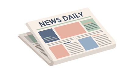 Stay informed with the daily news, a great template for print media, blogs, and social media updates that will keep your audience up-to-date