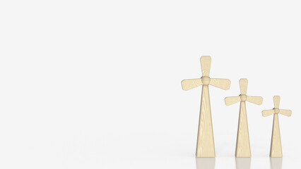 The Windmill  for Energy or eco concept 3d rendering.