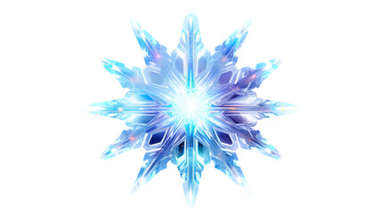 Crystalline Starburst, isolated on transparent background