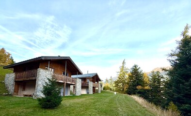 Obraz premium Les chalets du petit bonheur