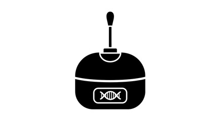 Obraz premium Laboratory equipment genetic analysis icon