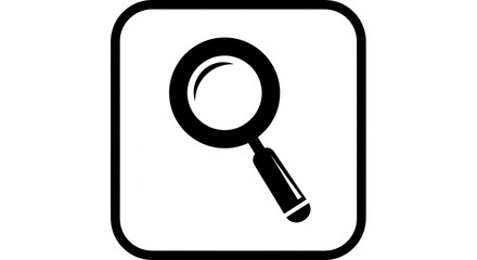Magnifying glass icon isolated search symbol
