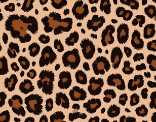 Seamless pattern showcasing a repeating animal spot design with brown hues