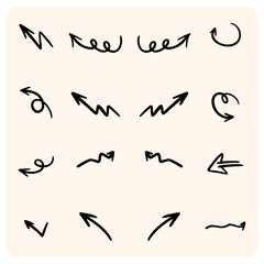 Hand Drawn Doodle Arrows Collection