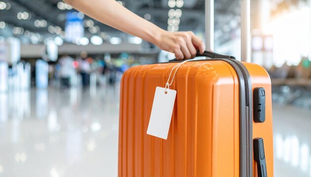 A person carrying luggage in an airport, ready for travel