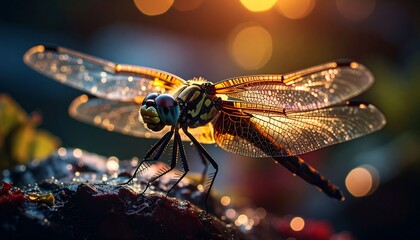 Dragonfly closeup