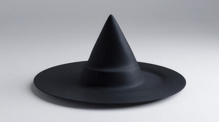Fototapeta premium a black hat with a pointed top