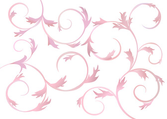 Abstract Pink Leaf Background