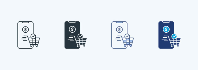 E Commerce Payment Multiple Style Icon Collection
