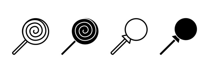 Candy icon vector. candy sign and symbol.