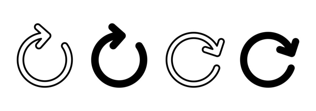 Refresh icon vector. Reload sign and symbol. Update icon.