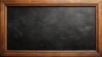 blank canvas a classic chalkboard framed by rich wood its smooth dark surface invites creativity and imagination 