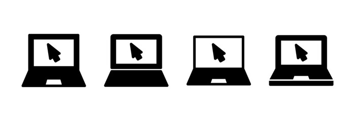 Laptop icon vector illustration. computer sign and symbol