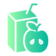 apple juice gradient icon