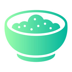Fototapeta premium fried rice gradient icon