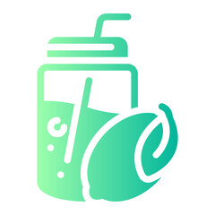 lemon juice gradient icon