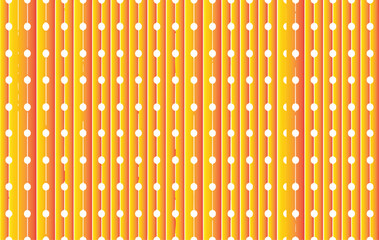 Yellow and orange gradient vertical stripes with white dots pattern Keywords: pattern, background, yellow, orange, gradient, vertical, stripes