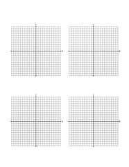 Fototapeta premium blank cartesian coordinate plane with 4 quadrants. worksheet ready to print on standard 8.5x11 inch paper