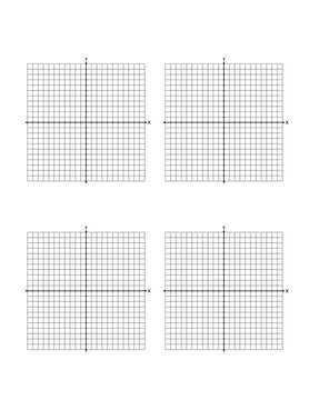 blank cartesian coordinate plane with 4 quadrants. worksheet ready to print on standard 8.5x11 inch paper