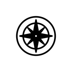 Obraz premium Compass icon vector for web and mobile app. arrow compass icon sign and symbol