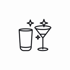 quality drinks icon sign vector
