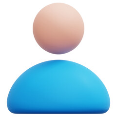 3D People Profile Avatar Icon