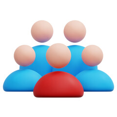 3D People Team Leader Icon
