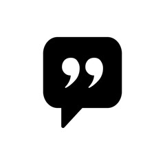 Obraz premium Quote icon vector for web and mobile app. Quotation mark sign and symbol