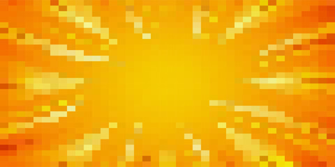 Vector gradient orange background. Abstract texture of the orange squares for publication, design, poster, calendar, post, screensaver, wallpaper, postcard, cover, banner, website. Illustration