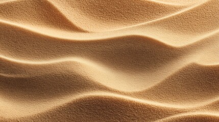 Golden sand dunes shimmering under sunlight creating rippled texture