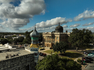 The historic town square in Georgetown, Texas USA