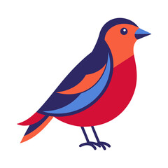 Fototapeta premium Colorful Bird Vector Illustration