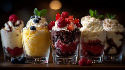 Diverse Community Enjoying Healthy Frozen Yogurt Together - Social Connection and Wellness Concept