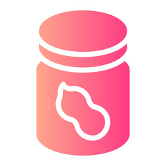 peanut butter gradient icon
