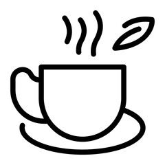 tea line icon