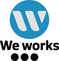 Iconic wework logo with a clear transparent background for versatile design applications isolated on transparent background