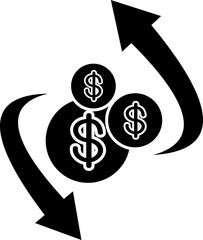 Cashflow Icon Glyph